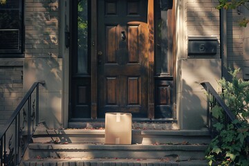 Package delivered at the front door Generative Ai