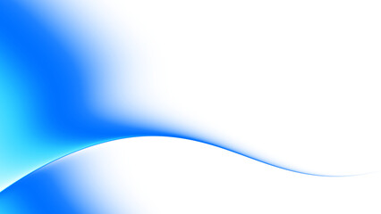 Blurred transparent gradient background. Elegant blue wavy line on Transparent png overlay background
