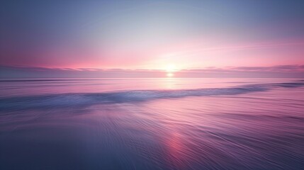 Obraz premium Sun Setting Over Water at Beach