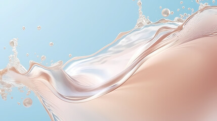 Water splash background, water attack impact and flutter in air explosion