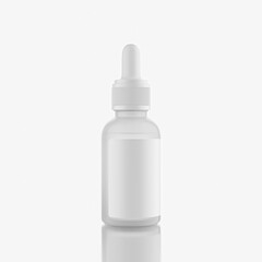 Frosted Glass Dropper Bottle 30ml for Ecommerce Product Display Round Label