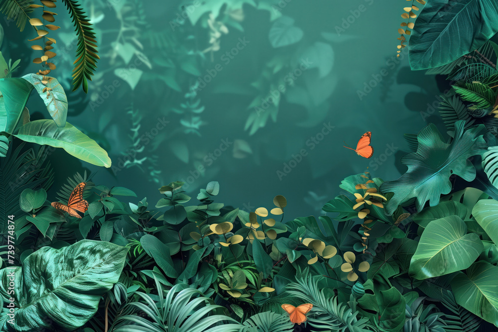 Poster a slide background showcasing the beauty and uniqueness of life. nature and biodiversity. background