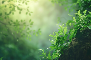 A slide Background showcasing the beauty and uniqueness of life. Nature and biodiversity. Background image. Created with Generative AI technology