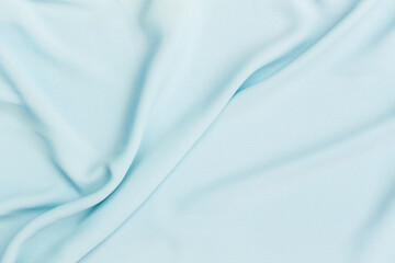 Closeup blue fabric background, blank blue fabric texture background