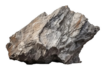 A photo of a single rock. on a White or Clear Surface PNG Transparent Background.