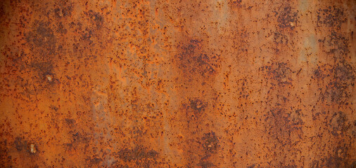 Grunge rusty orange brown metal texture background and wallpaper, material concept for architectural design