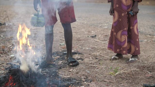 9 jan. 2024,Gwalada,Nigeria: Malnourished child due to extreme poverty, hunger, drought and climate change in Nigeria Africa . Rural Black African children Poor living conditions.poverty in Africa