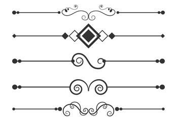 calligraphic border and divider element