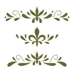 floral calligraphic border decoration