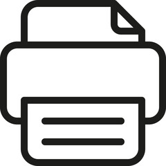 Contact Us Fax Icon in Light Style