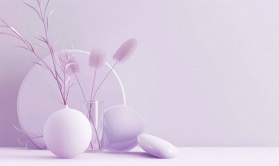 light purple minimalist background, with copy space 