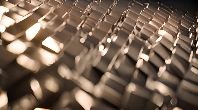 Abstract glass or plastic fiber macro cinematic 3d rendering, futuristic modern technology, chromatic reflection effect