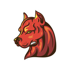 Pitbull Head Logo Design