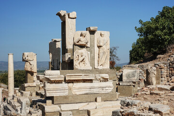 ephesus ruins in izmir turkey