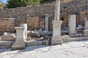 ephesus ruins in izmir turkey