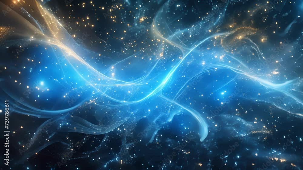 Poster delicate threads of celestial magic intertwining and weaving a tapestry of mystical wonder in the ai