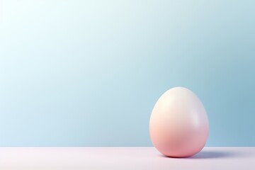 A soft pastel-colored background with a single Easter egg in the center, perfect for minimalist Easter-themed designs, with free space available for additional elements.