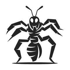 Ant Logo template Isolated. Brand Identity. Icon Abstract Vector graphic