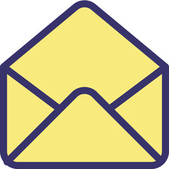 Contact Us Email Icon in Color Style