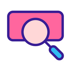 Contact Us Search Icon in Sticker Style