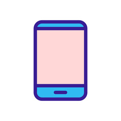 Contact Us Tablet Phone Icon in Sticker Style