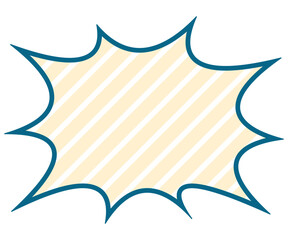 かわいい吹き出し_トゲトゲ