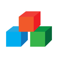 cube icon vector illustration design template
