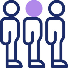 Customer Support Customers Icon in Dualtone Style