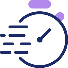 Customer Support Quick Response Icon in Dualtone Style