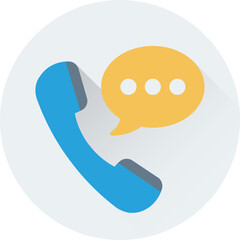 Trendy flat icon of receiver 