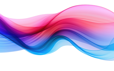 A photograph featuring a dynamic blue and pink wave contrasting. on a White or Clear Surface PNG Transparent Background.