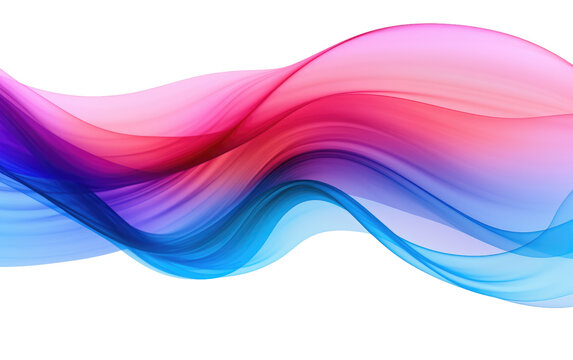 A photograph featuring a dynamic blue and pink wave contrasting. on a White or Clear Surface PNG Transparent Background.