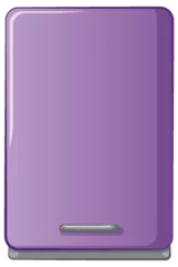 Foto auf Acrylglas Kinder Vector graphic of a modern purple refrigerator