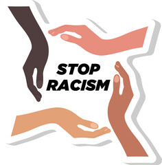Stop Racism Sticker
