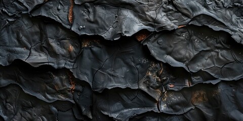 Fire aftermath revealed in charred and scorched texture of burnt fabric