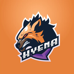 Hyena Mascot Esport Logo Design Illustration For Gaming Club