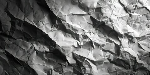 Dynamic shadows and creases enhance the distressed look of crumpled paper texture