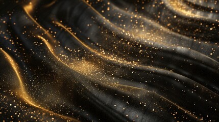 black gold wave , empty space grainy noise grungy texture color gradient rough abstract background...