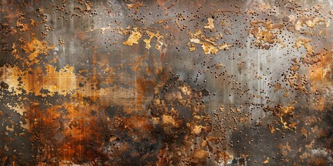 The patina of aged metal, with its tarnish and oxidation, tells of an industrial heritage