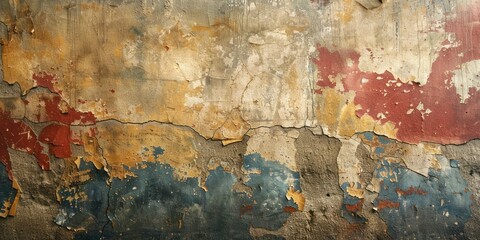 Murals, faded and cracked with time, bear witness to the wear of cultures and the passage of time