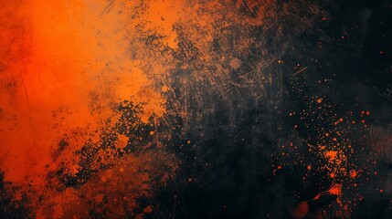 black orange spot dot , grainy noise grungy spray texture color gradient rough abstract retro vibe background shine bright light and glow , template empty space