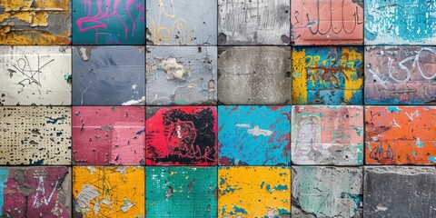 Urban tales told through cracked concrete and graffiti, a raw and edgy visual symphony