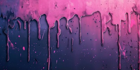 Grunge border with dripping paint, dynamic and fluid, creative bounds