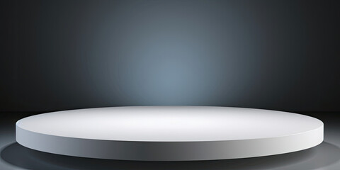 Round White Table With Light