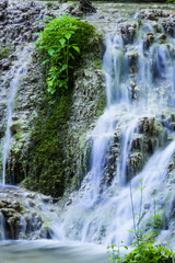 Turquoise water of Krushuna waterfalls, Bulgaria