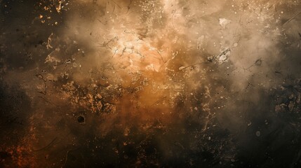 brown grunge , abstract background shine bright light and glow template empty space , grainy noise grungy texture color gradient rough