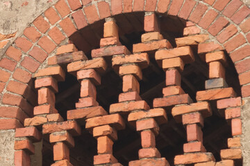 Construction ancient brick  agriculture Italy Italian