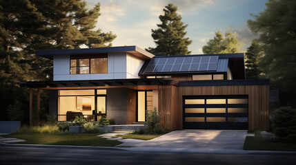 a burgeoning suburban community, a contemporary passive house stands as a beacon of eco-conscious living
