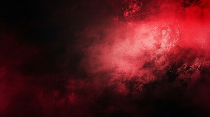 dark black red spot , color gradient rough abstract background shine bright light and glow template empty space , grainy noise grungy texture