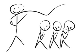 Dibujo de persona dando latigazos a esclavos. 